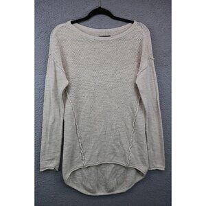 Michael Stars Long Sleeve Open Knit Hi-Lo Tunic-Size XS-Beachy